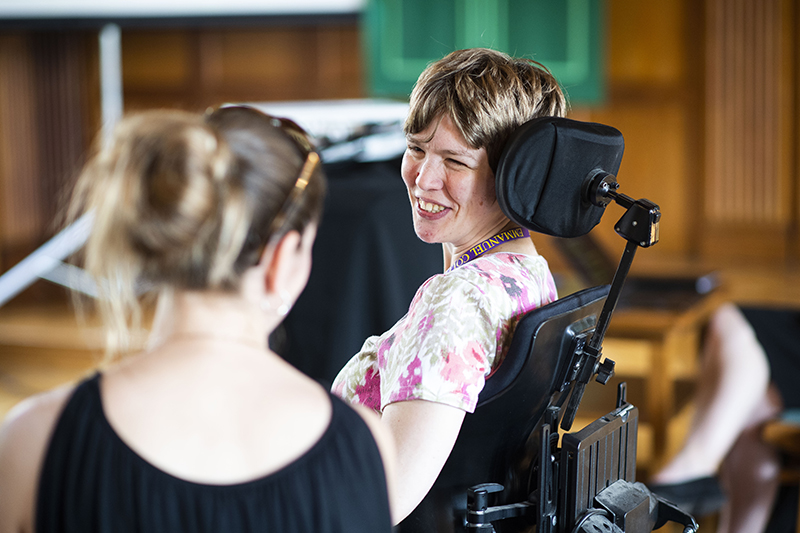 Miriam Spies in chapel