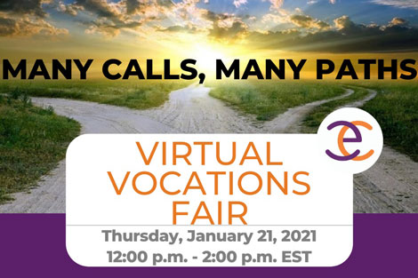 Virtual Vocations Fair, Thursday, January 21, 2021, 12 to 2:00 p.m. est.